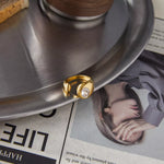 Load image into Gallery viewer, Clara Rhinestone Open Ring - 18K Gold-Plated
