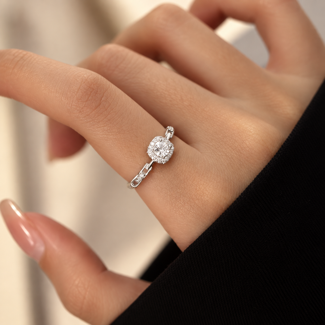 Dalia Zircon Ring – 925 Sterling Silver