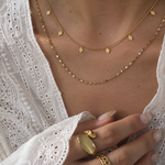 Load image into Gallery viewer, Delphine  Two Layer Necklace – 18K Gold-Plated

