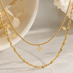 Load image into Gallery viewer, Delphine  Two Layer Necklace – 18K Gold-Plated

