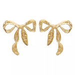 تحميل الصورة في عارض المعرض، Divine Bow Earrings - 18K Gold-Plated
