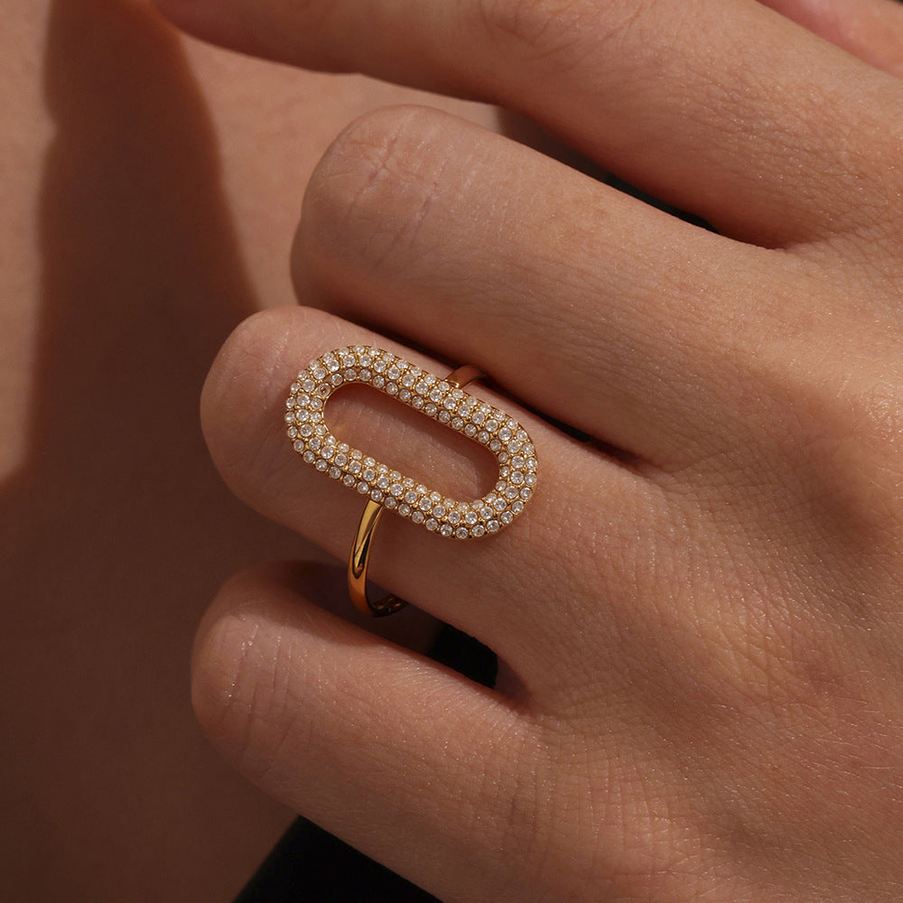 Elara Ocean Ring – 18K Gold-Plated