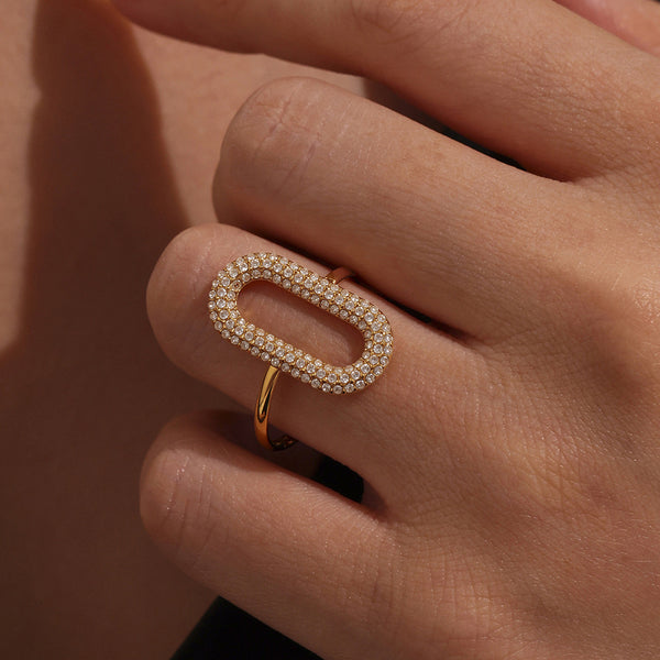Elara Ocean Ring – 18K Gold-Plated