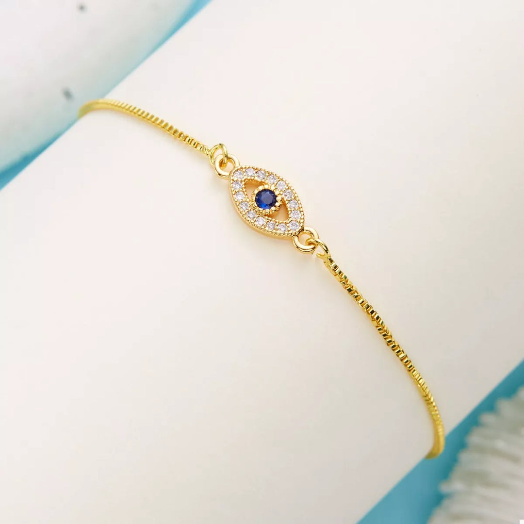 Ellen Eye Bracelet - 18K Gold-Plated