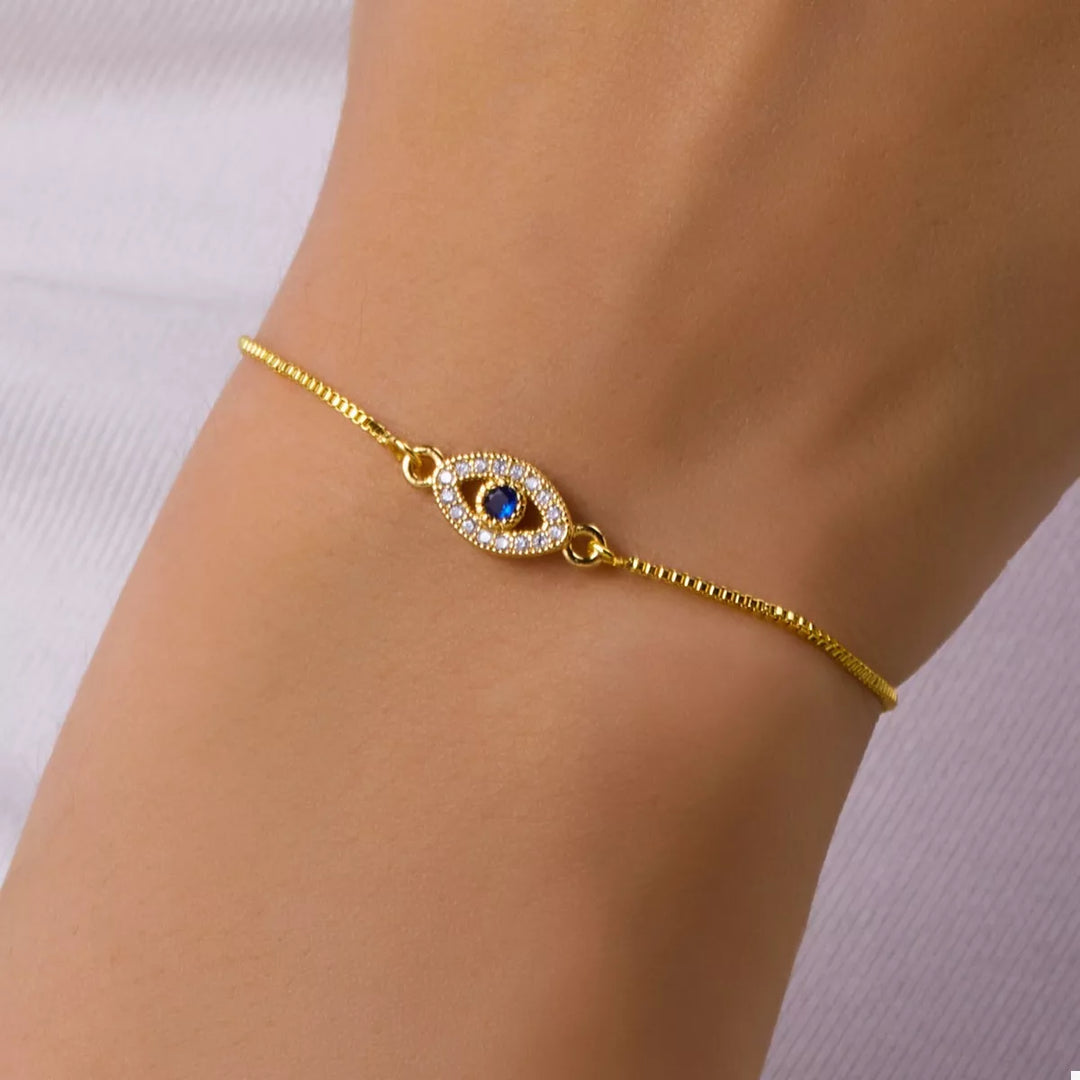 Ellen Eye Bracelet - 18K Gold-Plated