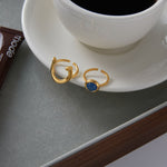 Load image into Gallery viewer, Equestrian Horseshoe Open Ring – 18K Gold-Plated Waterproof
