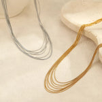 Load image into Gallery viewer, Estelle Gold Necklace – 18K Gold-Plated &amp; Silver
