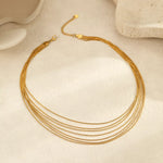 Load image into Gallery viewer, Estelle Gold Necklace – 18K Gold-Plated &amp; Silver
