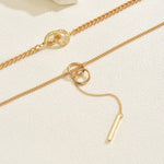 Load image into Gallery viewer, Estelle Y Necklace – Double Layer 18K Gold-Plated
