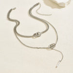 Load image into Gallery viewer, Estelle Y Necklace – Double Layer 18K Gold-Plated
