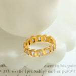 Load image into Gallery viewer, Fabritz Zircon Inlaid Ring – 18K Gold-Plated
