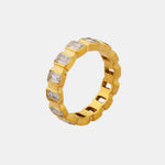 Load image into Gallery viewer, Fabritz Zircon Inlaid Ring – 18K Gold-Plated
