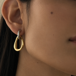 Load image into Gallery viewer, Gian Asymmetrical Earrings - 18K Gold-Plated
