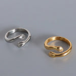 Load image into Gallery viewer, Gio Hug Bypass Ring – Gold &amp; Silver-Plated
