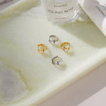 Load image into Gallery viewer, Julls Twisted Hoop Earrings  Zirconia – 18K Gold-Plated Waterproof
