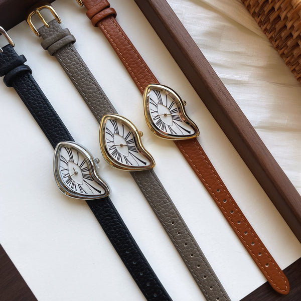 Dalí Crash–Inspired Vintage Designer Women’s Quartz Watch