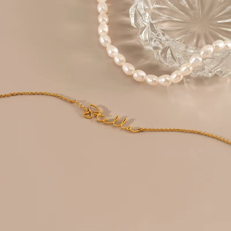 Le Vôtre Personalized Name Charm Bracelet - 18K Gold-Plated