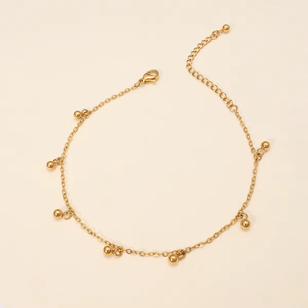 Bracelet minimaliste Perla étanche - plaqué or 18 carats