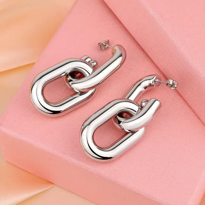 Velmira Minimalist Gold & Silver Earrings