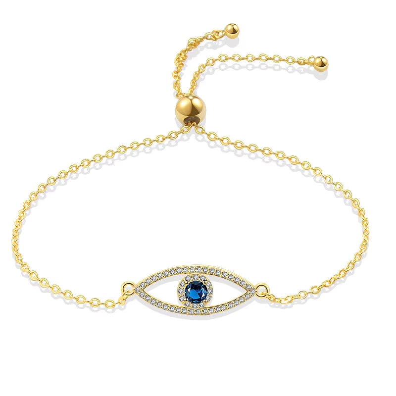 Lumière Eye Bracelet – 925 Sterling Silver Gold & Silver Plated