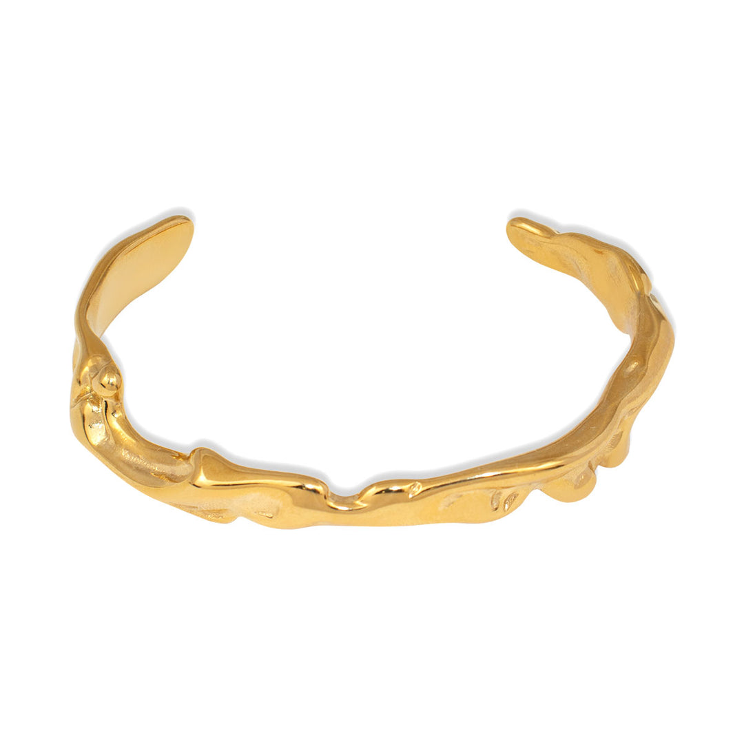 Iris Cuff Bracelet – 18K Gold & Silver Plated