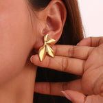 Load image into Gallery viewer, Florisse Leaf Dangle Earrings – Gold &amp; Silver Plated
