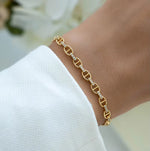 Load image into Gallery viewer, Dianna diamantkedjearmband – 18K guldbelagt

