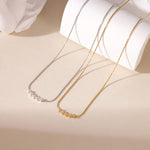Load image into Gallery viewer, Maisie Wave Bar Zirkonia-Halskette – 18 Karat vergoldet
