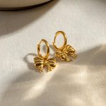 Load image into Gallery viewer, Haillei Bow Earrings - 18K Gold-Plated
