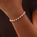 Load image into Gallery viewer, Waterproof Freshwater Pearl Adjustable Bracelet – 18K Gold-Plated
