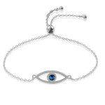 Load image into Gallery viewer, Lumière Eye Bracelet – 925 Sterling Silver Gold &amp; Silver Plated
