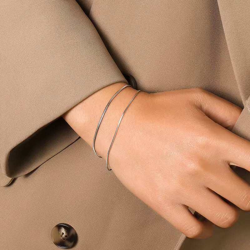 Julis Double Layer Chain Bracelet – 18K Gold-Plated