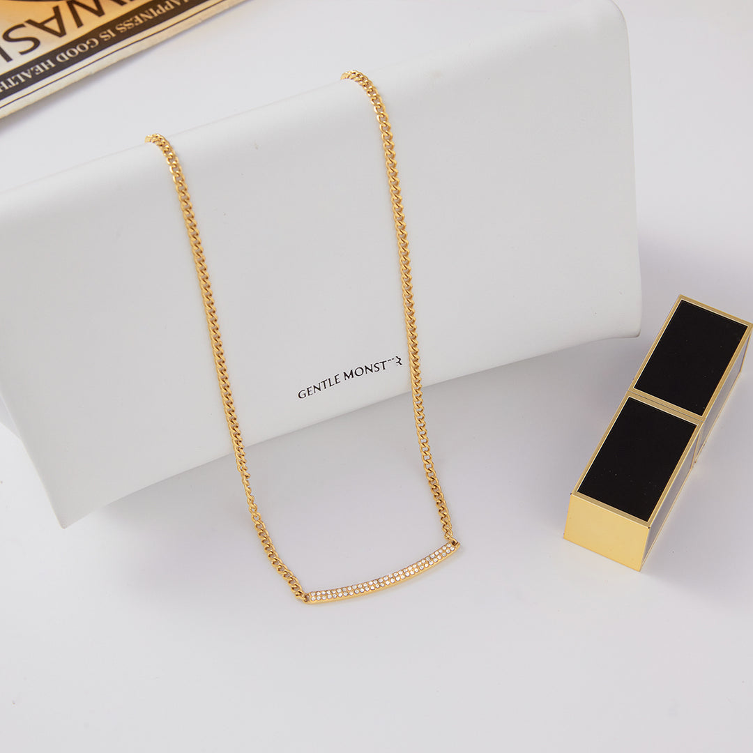 Blythe Zirconia Necklace – 18K Gold-Plated