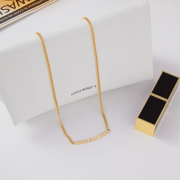 Blythe Zirconia Necklace – 18K Gold-Plated