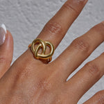 Load image into Gallery viewer, Isabell Knot Ring – 18K Gold-Plated
