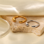 Load image into Gallery viewer, Isis Water Drop Open Ring – 18K Gold-Plated
