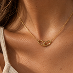 Load image into Gallery viewer, Kaelis Interlocked Necklace – 18K Gold-Plated
