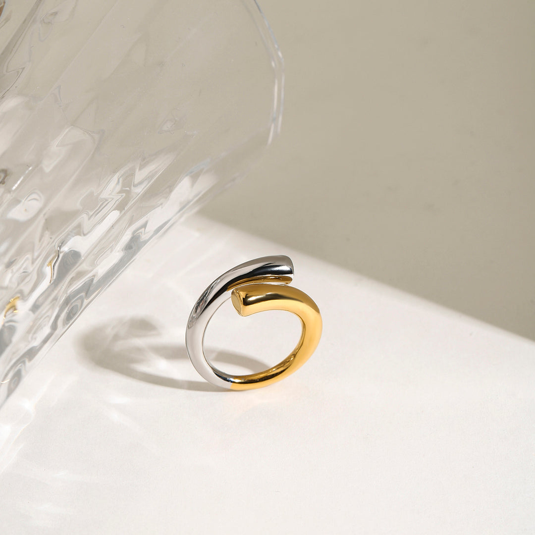 Kaia Two-Tone Open Ring – Two-Tone