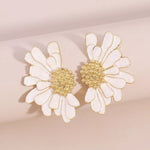 Load image into Gallery viewer, Kleo Flower Stud Earrings - 18K Gold-Plated
