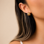 Load image into Gallery viewer, Lexie Layered C-Shaped Hoop Earrings – 18K Gold-Plated
