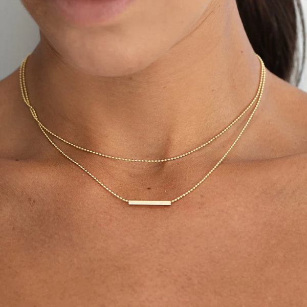 Lina Layered Waterproof Necklace – 18K Gold-Plated