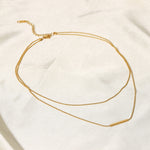 Load image into Gallery viewer, Lina Layered Waterproof Necklace – 18K Gold-Plated
