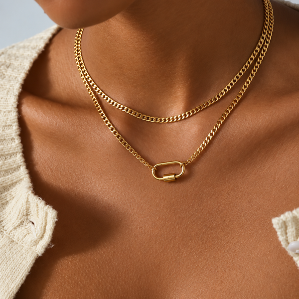 Lioren Layered Necklace – 18K Gold-Plated