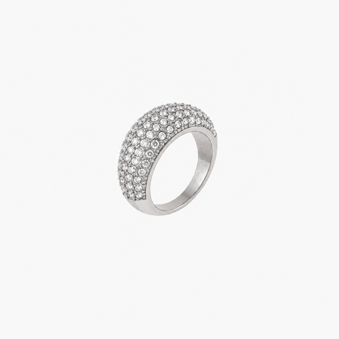 Lisette Czech Crystal Ring – 18K Gold-Plated & Silver-Plated