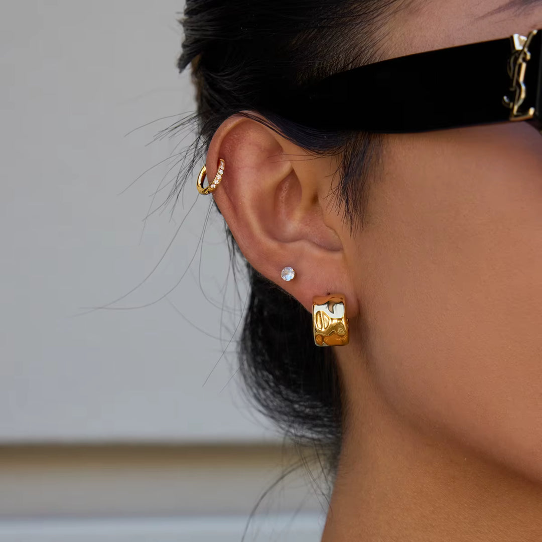 Liv Hoop Earrings – 14K Gold-Plated