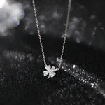 Load image into Gallery viewer, Eloise Four Leaf Necklace – 925 Sterling Silver Jewelry
