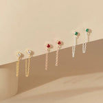 Load image into Gallery viewer, Lucy Birthstone Crystal Earrings – Hypoallergenic Stainless Steel
