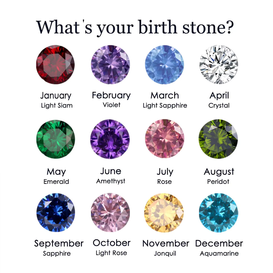 Lucy Birthstone Crystal Earrings – Hypoallergenic Stainless Steel