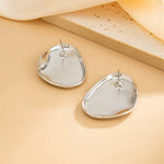 Load image into Gallery viewer, Lyra Geometric Hoop Earrings – Gold-Plated &amp; Silver-Plated 
