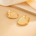 Load image into Gallery viewer, Lyra Geometric Hoop Earrings – Gold-Plated &amp; Silver-Plated 
